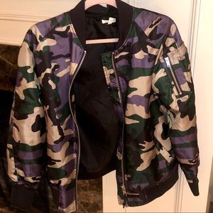 Camo bomber jacket